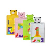 40PCS Russian Block Puzzles, Educational Learning 3D Puzzle Toy with Cartoon Animal Board, Colourful Blocks for Children, Kids - 518 40PCS Russian Block Puzzles, Educational Learning 3D Puzzle Toy with Cartoon Animal Board, Colourful Blocks for Children, Kids - 518