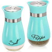 2-Pack Stainless Steel Salt and Pepper Shakers Set, 4oz Refillable Condiment Shaker Set with Glass Bottom for Home, Kitchen, Restaurants - TLG001 2-Pack Stainless Steel Salt and Pepper Shakers Set, 4oz Refillable Condiment Shaker Set with Glass Bottom for Home, Kitchen, Restaurants - TLG001