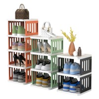 12-Tier Shoe Storage Rack, Compact Narrow Shoe Cabinet Organizer for Home, Bedroom, Entryway, Closet - W-12016 12-Tier Shoe Storage Rack, Compact Narrow Shoe Cabinet Organizer for Home, Bedroom, Entryway, Closet - W-12016