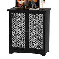 Buffet Sideboard Cabinet with Storage, Accent Storage Cabinet with Patterned Doors for Home, Living Room, Kitchen, Entryway - SC02 Buffet Sideboard Cabinet with Storage, Accent Storage Cabinet with Patterned Doors for Home, Living Room, Kitchen, Entryway - SC02