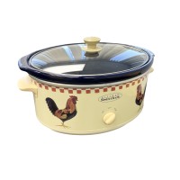 6.5Qt Slow Cooker, 210W Crock Pot with Low High Heat Settings, Removable Stoneware Insert, Glass Lid - SC-4116 6.5Qt Slow Cooker, 210W Crock Pot with Low High Heat Settings, Removable Stoneware Insert, Glass Lid - SC-4116