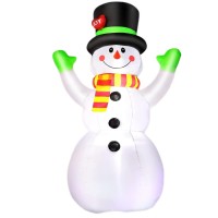 7 Ft Inflatable Snowman with LED Lights, Christmas Outdoor Decoration with Built-In Sandbags, Waterproof Blow Up Yard Décor for Lawn, Garden, Parties – LYC-258 7 Ft Inflatable Snowman with LED Lights, Christmas Outdoor Decoration with Built-In Sandbags, Waterproof Blow Up Yard Décor for Lawn, Garden, Parties – LYC-258