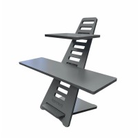 HARMONI Wooden Standing Desk, Laptop Desk Attachment Height Adjustable Stand Table Raiser for Home, Office (Black) HARMONI Wooden Standing Desk, Laptop Desk Attachment Height Adjustable Stand Table Raiser for Home, Office (Black)