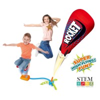 6-Pack Step-Powered Rocket, Foam Outdoor Rocket Toy with Step Launcher, STEM Learning Educational Toy for Kids, Boys, Girls - STP-RKT 6-Pack Step-Powered Rocket, Foam Outdoor Rocket Toy with Step Launcher, STEM Learning Educational Toy for Kids, Boys, Girls - STP-RKT