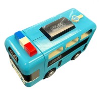 Police Theme Toy Bus with Interactive Play Features Removable Siren & Steering Wheel, Blue - Educational Emergency Vehicle Toy for Kids Ages 3+ Model 265-5 Police Theme Toy Bus with Interactive Play Features Removable Siren & Steering Wheel, Blue - Educational Emergency Vehicle Toy for Kids Ages 3+ Model 265-5