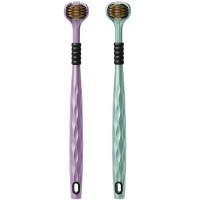 3-Sided Toothbrush, Triple Head 360° Cleaning Toothbrush with Soft Bristles for Deep Cleaning, Gentle on Gums (2-Pack) 3-Sided Toothbrush, Triple Head 360° Cleaning Toothbrush with Soft Bristles for Deep Cleaning, Gentle on Gums (2-Pack)