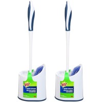 SCOTCH BRITE 2-Pack Toilet Brush Set with Ergonomic Handle, Storage Caddy for Bathroom Cleaning SCOTCH BRITE 2-Pack Toilet Brush Set with Ergonomic Handle, Storage Caddy for Bathroom Cleaning