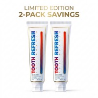 Tooth Refresh Toothpaste 2-Pack Fresh Breath, Gentle Daily Cleaning, Helps Remove Surface Stains 120g x 2 Tubes Everyday Oral Care for Home, Travel & Family Bathroom Use Model E092-7 Tooth Refresh Toothpaste 2-Pack Fresh Breath, Gentle Daily Cleaning, Helps Remove Surface Stains 120g x 2 Tubes Everyday Oral Care for Home, Travel & Family Bathroom Use Model E092-7