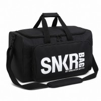 Travel Duffel Bag Front Zip Pocket, Wide-Open Interior, Detachable Shoulder Strap, Fold-Flat Design, 46 x 26 x 25 cm Gym, Weekend, Sneaker Storage Travel Duffel Bag Front Zip Pocket, Wide-Open Interior, Detachable Shoulder Strap, Fold-Flat Design, 46 x 26 x 25 cm Gym, Weekend, Sneaker Storage