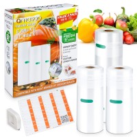 Vacuum Sealer Rolls 3 Pack 8 in and 11 in 150 ft Total Vacuum Sealer Rolls 3 Pack 8 in and 11 in 150 ft Total