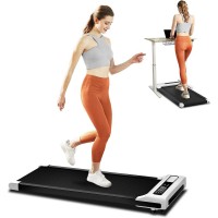 Walking Pad Under Desk Treadmill 2.5 HP Quiet Motor, 0.6–3.8 MPH, LED Display, Remote Control, 265 lb Capacity, Compact Portable Walking Treadmill for Home Office Walking Pad Under Desk Treadmill 2.5 HP Quiet Motor, 0.6–3.8 MPH, LED Display, Remote Control, 265 lb Capacity, Compact Portable Walking Treadmill for Home Office