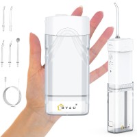 Rechargeable Water Dental Flosser, 200ml, Portable Teeth Oral Irrigator with 5 Jet Tips, IPX7 Waterproof, Telescopic Water Tank - MS16 Rechargeable Water Dental Flosser, 200ml, Portable Teeth Oral Irrigator with 5 Jet Tips, IPX7 Waterproof, Telescopic Water Tank - MS16